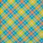 Preview: Bauwoll Druck Karo Gelb/Grün von Happy Easter by Swafing 